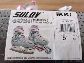 Rostoucí dětské zimní/letní brusle Sulov IKKI (35-38) - 2