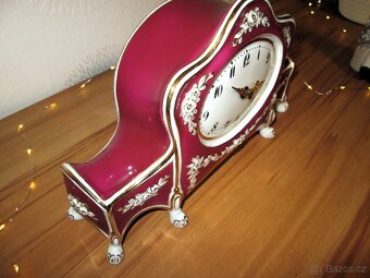 Porcelánové empírové hodiny Hamos Komtesa - 2