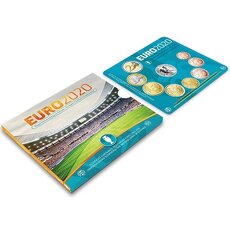 Sada slovenských euromincí fotbal EURO 2020 (2021) - 2