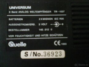 Přenosné rádio Universum, nové - 2