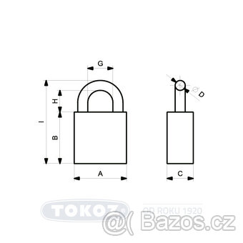 Visací zámek Golem G60 Guard - 2