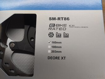 Nové brzdové kotouče Shimano XT SM-RT86 160mm - 2