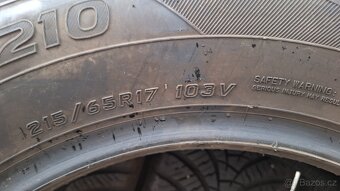 4ks celoroční pneu Falken 215/65 R17 4-6mm - 2