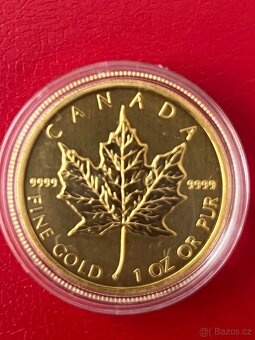 Zlato / investiční zlatá mince 1oz maple leaf 2011 - 2