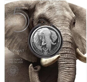 Big Five II stříbrná mince 1oz 2021 Elephant - 2