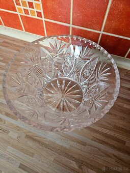broušená mísa Bohemia Crystal, typ klobouk - 2