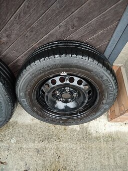 Plechové disky s letními pneu. 195/55/15 - 2