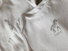 Bílé body Next 92 - jednorožec zebra - 2