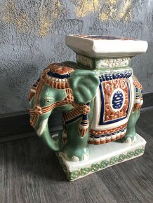 Starý porcelánový slon - 2