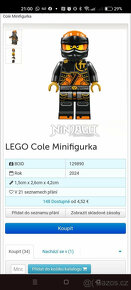 Lego figurka Ninjago Cole (njo 863) - nové nikdy nepoužité - 2