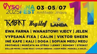 Celofestivalové vstupenky VYSOČINA FEST 3.-5.7.2025 - 2