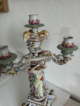 Porcelanový svícen Meissen Míšeň - 2