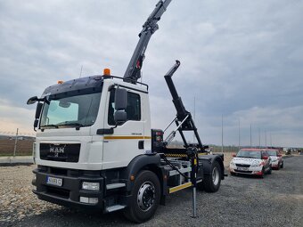 MAN 18.290 RUKA HIAB 088 + NOSIČ KONTEJNERU 10T - 2
