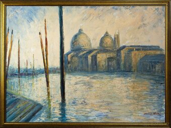 Venezia / Benátky – veľký olej na plátne, 118 × 88 cm - 2