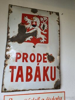 Smaltovaná cedule - 2