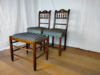 Jídelní židle a podnožka - 2