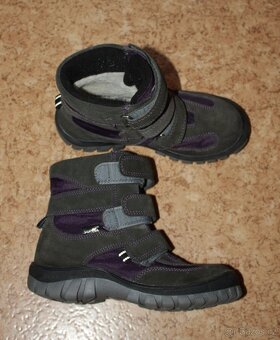 Dětské kožené zimní boty Jastex vel.35 s membránou - 2