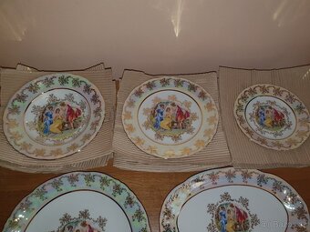 Jídelní servis perleťový listr Tři grácie - 2