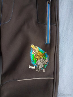 Chlapecké softshellové kalhoty, zateplené - KUGO, 104, nové - 2