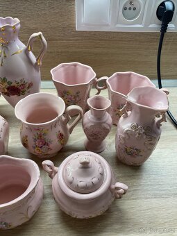 Růžový čínský porcelán - 2