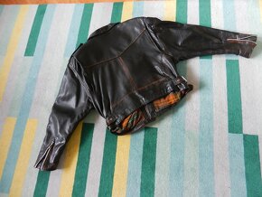 Pánská kožená bunda vel. XL "křivák" - 2