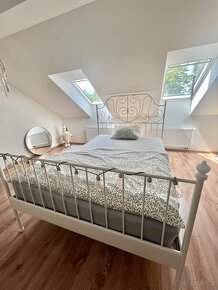 Kovová manželská postel IKEA 140x200 - 2