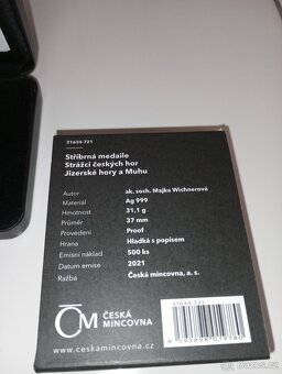 Stříbrná medaile Strážci českých hor - Jizerské hory a Muhu - 2