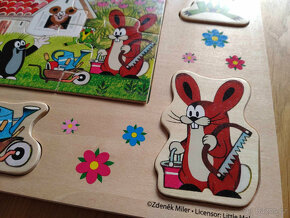 Vkládačka, puzzle (krteček) - 2