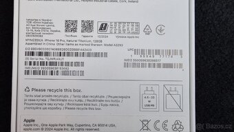 Nový iPhone 16 PRO 128gb Titanium silver - 2