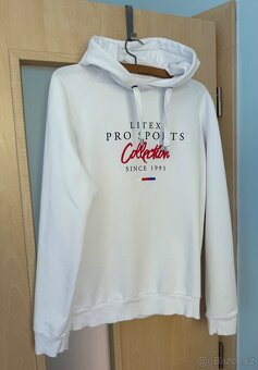 Dám. bílá mikina Litex, velikost S/M, sleva - 2