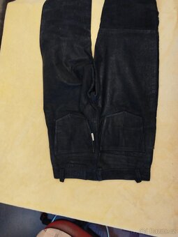 Kožené kalhoty Gipsy, pás cca 66 až 68 cm - 2