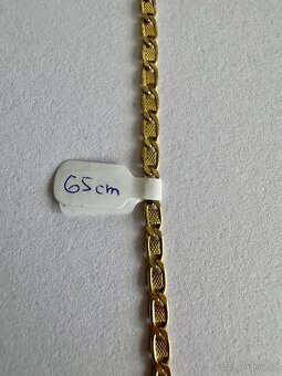 Zlatý řetěz 14K, 65 cm, 13,15 g - 2