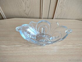 Skleněná mísa na nožičkách - 2