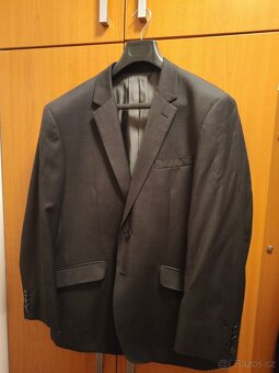 Pánský oblek T. M. Lewin - šedo-černý - 2