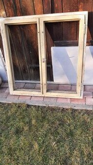 Okno dvoukřídlé 114x116cm + dvířka 114x74 - 2