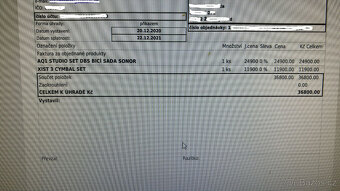 Prodám Bicí sadu Sonor - 2