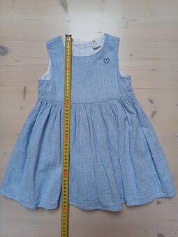 Modré šaty vel 92 - 2