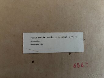 Obraz Julius Mařák: Vnitřek lesa - replika - 2