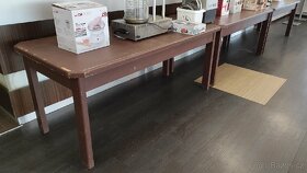 Pevné dřevěné stoly - celkem 7 kusů - 2