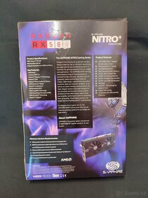 Sappire Radeon Nitro + RX 580,4GB GDDR5 - 2