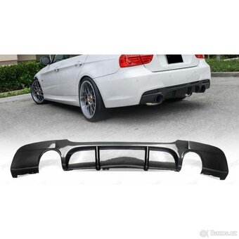 Difuzor zadního nárazníku BMW E90 E91 – Černý lesk - 2