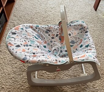 Vibrační dětské lehátko fisher-price terrazzo - 2