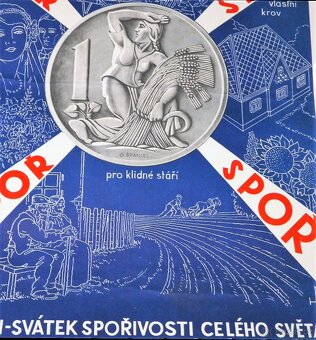 Reklamní plakát - Spoř - I. republika - 2