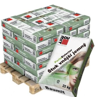 Štuk vnější jemný Baumit PerlaExterior, 25 kg, 50 pytlů - 2