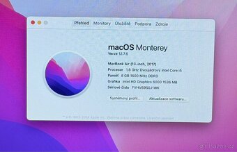 MacBook Air 13" 2017 /8GB RAM/Intel i5/512GB SSD/ Záruka - 2