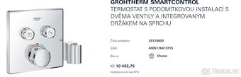 Grohe Grohtherm SmartControl - podomítková baterie termo - 2