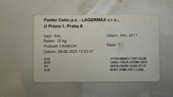 Fasádní barva RAL 8011 hnědá 60 m2 - 2