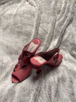 Sandály kožené Miu Miu vel. 39,5 sleva - 2