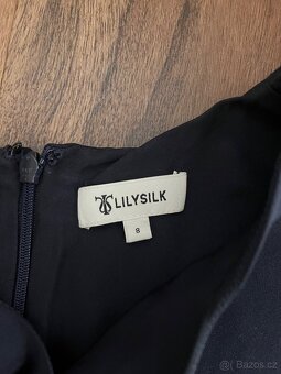 Tmavě modré hedvábné šaty LilySilk Lily Silk 100% hedvábí - 2