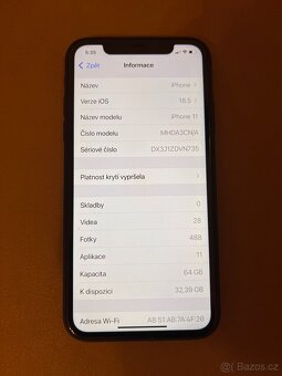 Apple iPhone 11 64GB Černý - 2